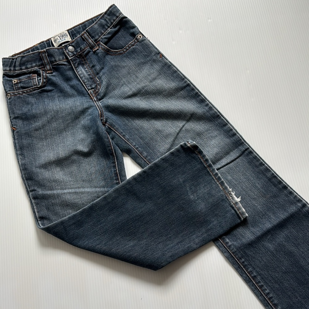 1989 Place Boys Boot cut - Blue Jeans. Size 7